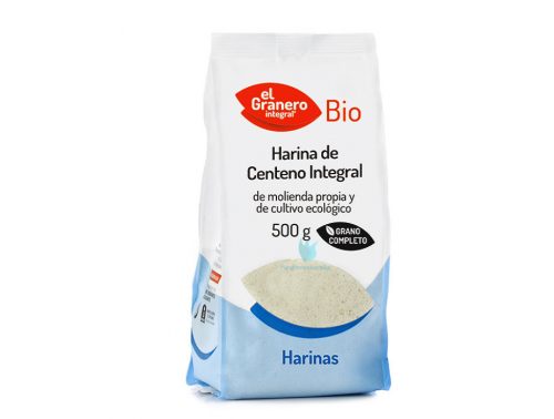 harina de centeno integral bio 500 g el granero