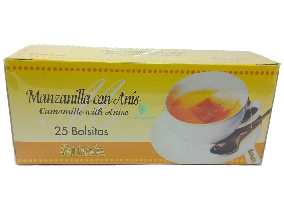 Manzanilla con anís infusión 25 bolsitas