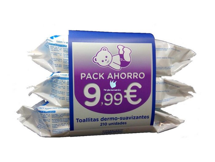 Pack de Toallitas Húmedas Mustela 3 x 70 unidades