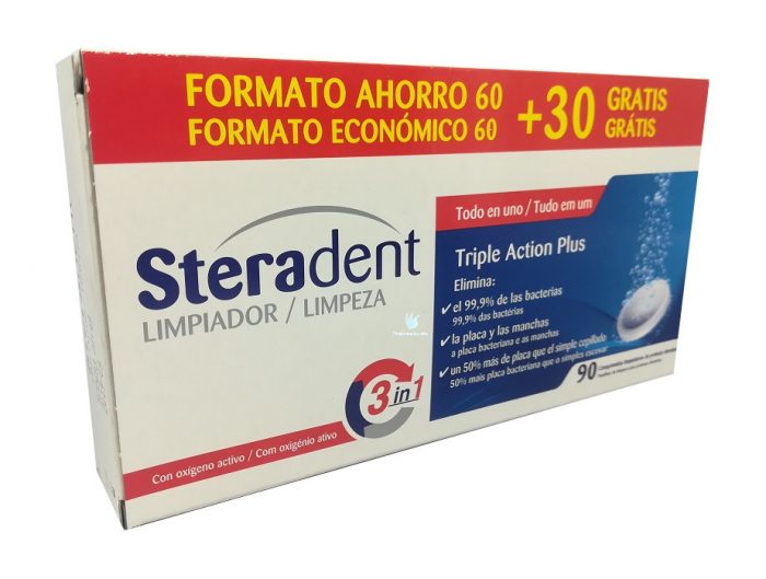 Steradent Tabletas limpiadoras de Prótesis dentales