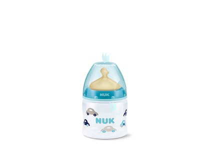 Biberón Anticólico Nuk Silicona 0-6 meses M (leche) 150 ml