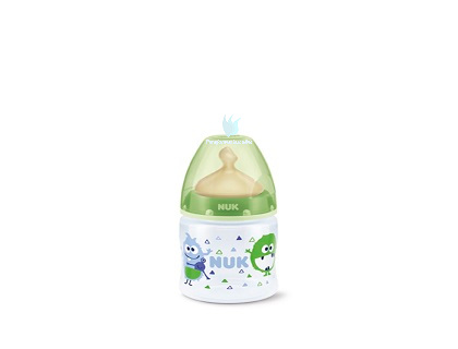 Biberón Anticólico Nuk Latex 0-6 meses M (leche) Verde 150 ml