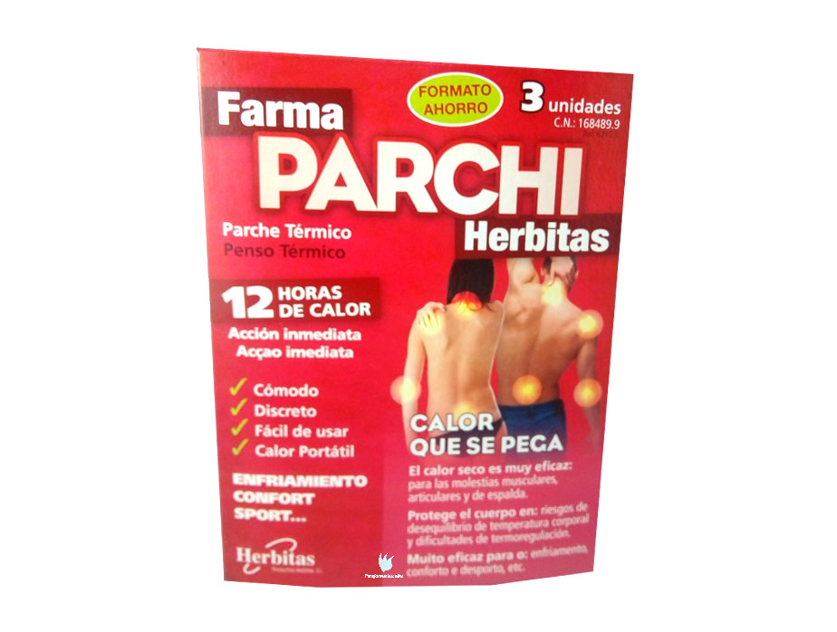 Parche de Calor Térmico Adhesivo Herbitas 3 unidades – ParaFarmaciasOnline