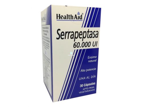 Serrapeptasa Antiinflamatorio natural Health Aid 30 Cápsulas