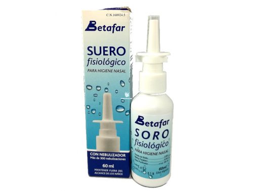 Suero Fisiológico con nebulizador Betafar para higiene nasal 60 ml