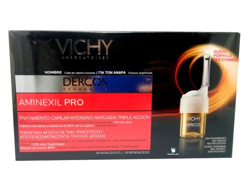 Vichy Anticaída Aminexil Pro para hombre 18 monodosis