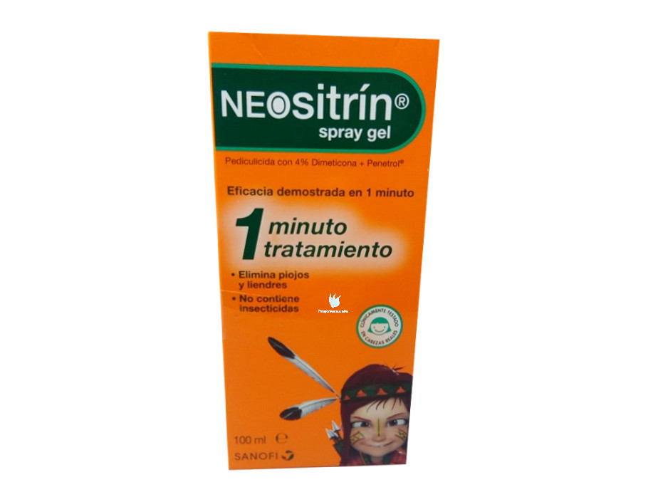 NEOsitrín es una novedosa loción de Dimeticona que combate piojos y liendres  actuando sólo en la superficie, sin penetrar en la piel.