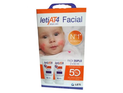 Pack de crema facial para piel atópica Leti At4