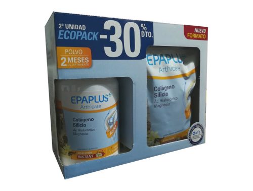 Epaplus Ecopack bote + bolsa colágeno con Hialurónico y magnesio sabor limón
