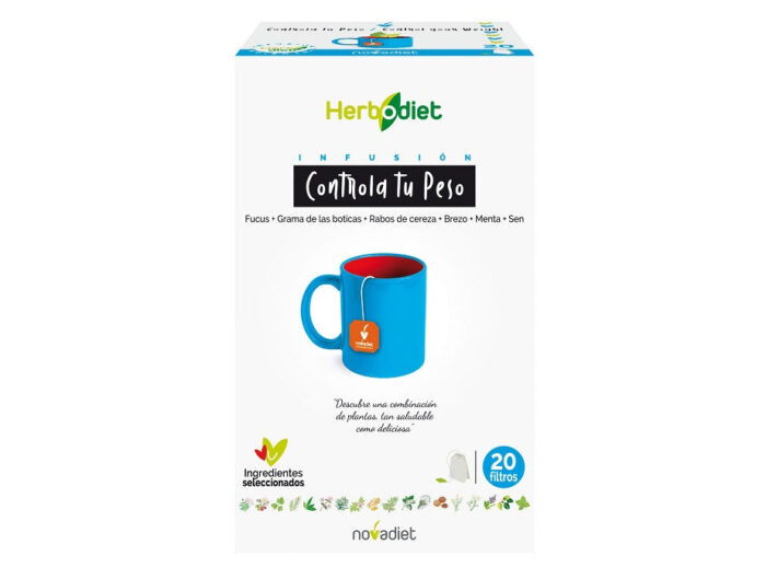 Herbodiet Controla tu peso infusión Novadiet 20 bolsitas