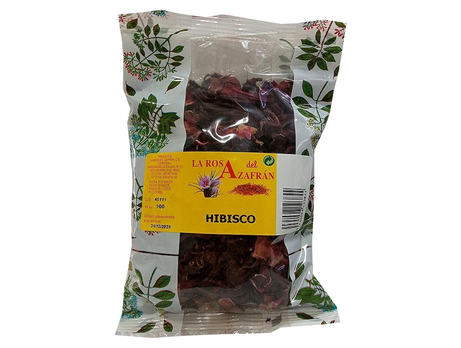 Hibisco (Flor de Jamaica) La rosa del azafrán 100 g – ParaFarmaciasOnline