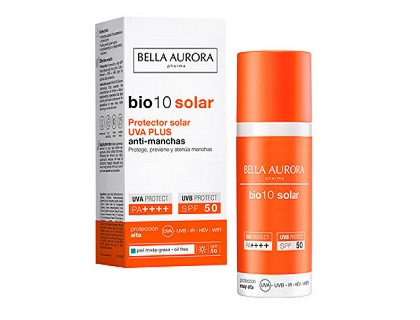protector solar Bio 10 anti-manchas spf 50 Bella aurora piel mixta-grasa